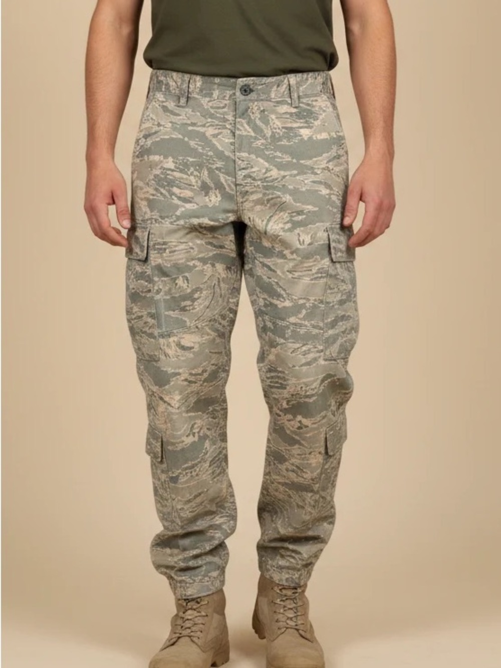 Men's DSCP Air Force Tactical Cargo Pants in Olive Camo